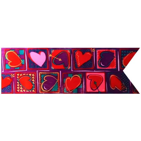 FUNKY HEARTS PURPLE BACK (1 Roll)