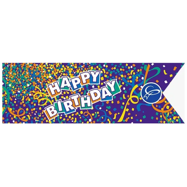 BIRTHDAY CONFETTI PURPLE BACK (1 Roll)