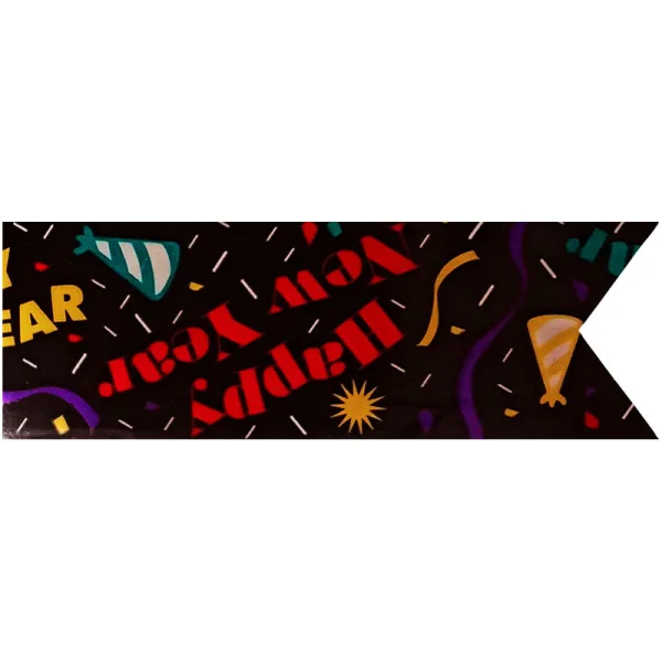 HAPPY NEW YEAR BLACK BACK (1 Roll)