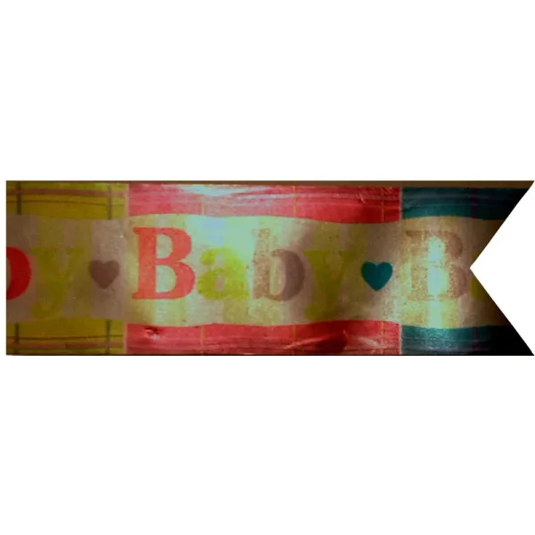 BABY PLAID PRINTED RIBBON (1 Roll)