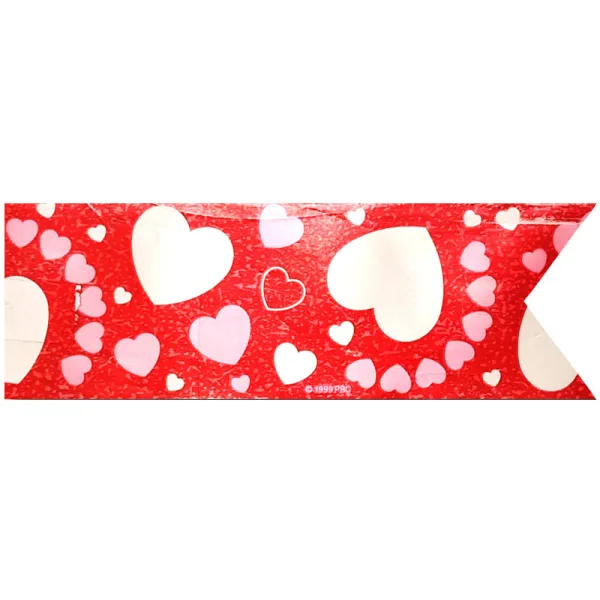 ETCHED HEARTS WHITE BACK (1 Roll)