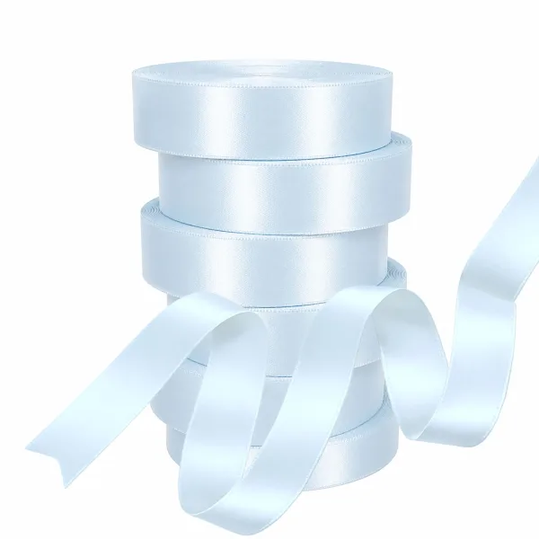 Satin Ribbon 25mm x 18mtr- L. Blue (6pcs)