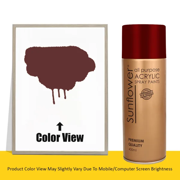 SUNFLOWER ACRYLIC SPRAY ANTI RUST SUBSTRATE PAINT 1201 (1 Can) 400ml