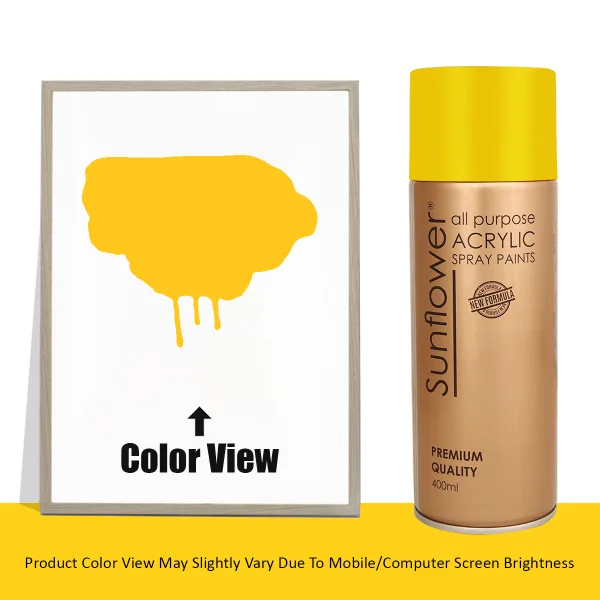 LEMON/MEDIUM YELLOW 25 SUNFLOWER ACRYLIC SPRAY 400ml
