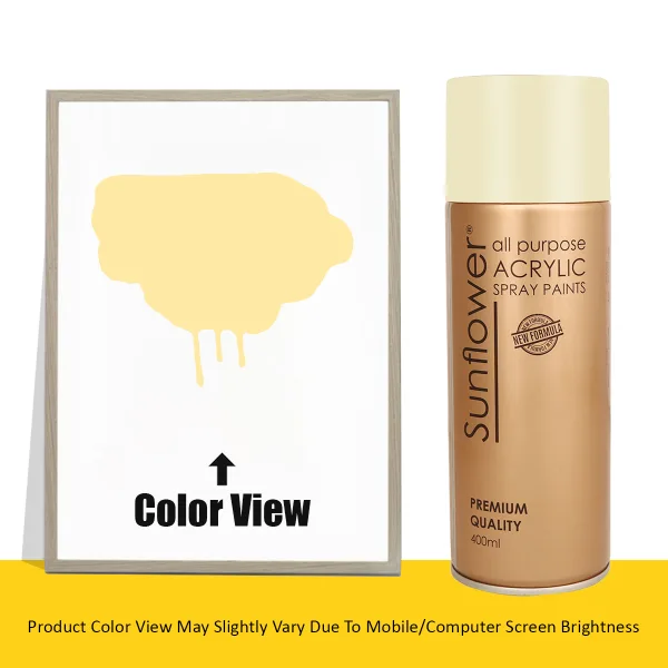 CREAM YELLOW 33 SUNFLOWER ACRYLIC SPRAY 400ml