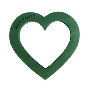 Hollow Heart 23" Medium (1 Pc) Sunflower Floral Foam with wooden Plybase