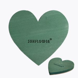 Heart 27.5" Large (1 Pc) Sunflower Floral Foam with wooden Plybase