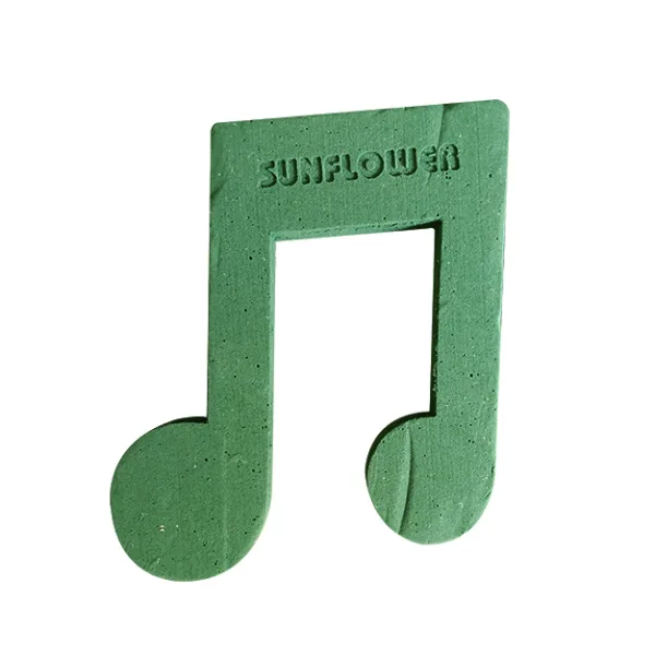 Music 12" (1 Pc) 2D Sunflower Floral Foam Shape with PlyBase