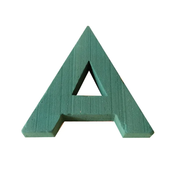 "A" 12" (1 Pc) 2D Sunflower Floral Foam Alphabet Shape with PlyBase