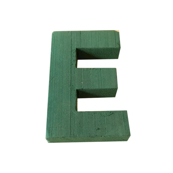 "E" 12" (1 Pc) 2D Sunflower Floral Foam Alphabet Shape with PlyBase