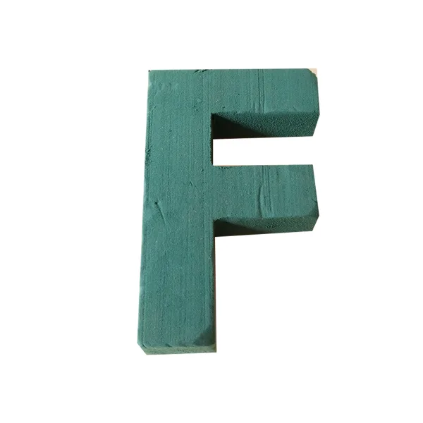 "F" 12" (1 Pc) 2D Sunflower Floral Foam Alphabet Shape with PlyBase