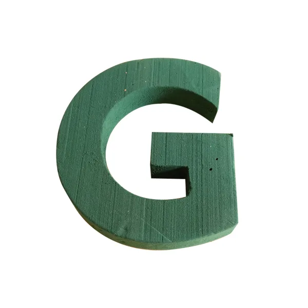 "G" 12" (1 Pc) 2D Sunflower Floral Foam Alphabet Shape with PlyBase