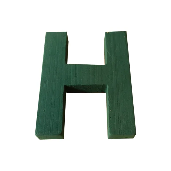 "H" 12" (1 Pc) 2D Sunflower Floral Foam Alphabet Shape with PlyBase