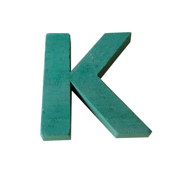 "K" 12" (1 Pc) 2D Sunflower Floral Foam Alphabet Shape with PlyBase