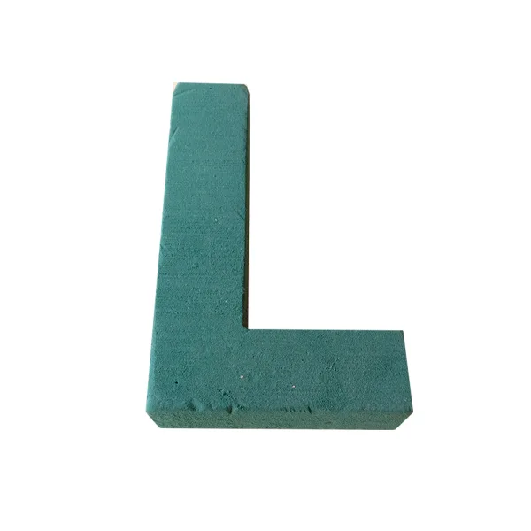 "L" 12" (1 Pc) 2D Sunflower Floral Foam Alphabet Shape with PlyBase