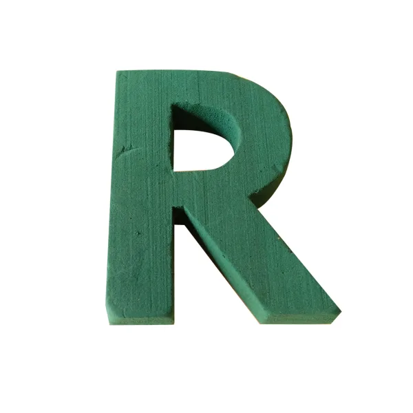 "R" 12" (1 Pc) 2D Sunflower Floral Foam Alphabet Shape with PlyBase