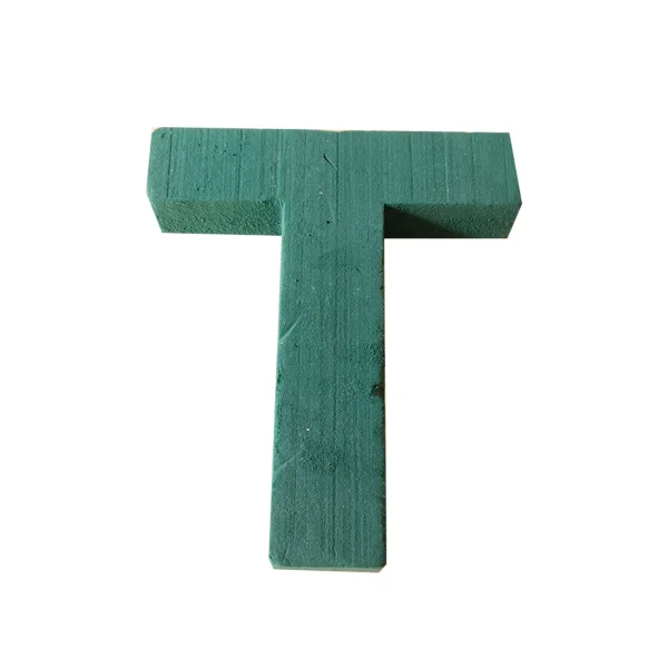 "T" 12" (1 Pc) 2D Sunflower Floral Foam Alphabet Shape with PlyBase