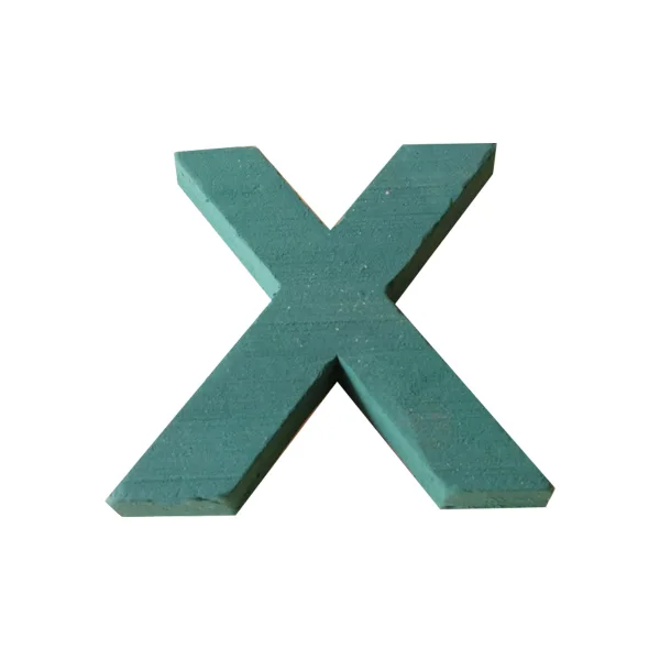 "X" 12" (1 Pc) 2D Sunflower Floral Foam Alphabet Shape with PlyBase