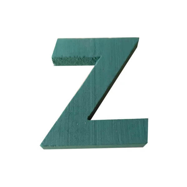 "Z" 12" (1 Pc) 2D Sunflower Floral Foam Alphabet Shape with PlyBase