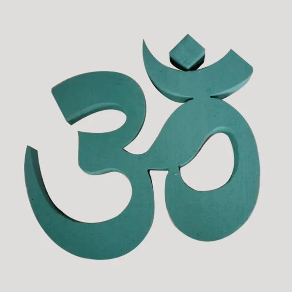 Om 12" (1 Pc) 2D Sunflower Floral Foam Shape with PlyBase