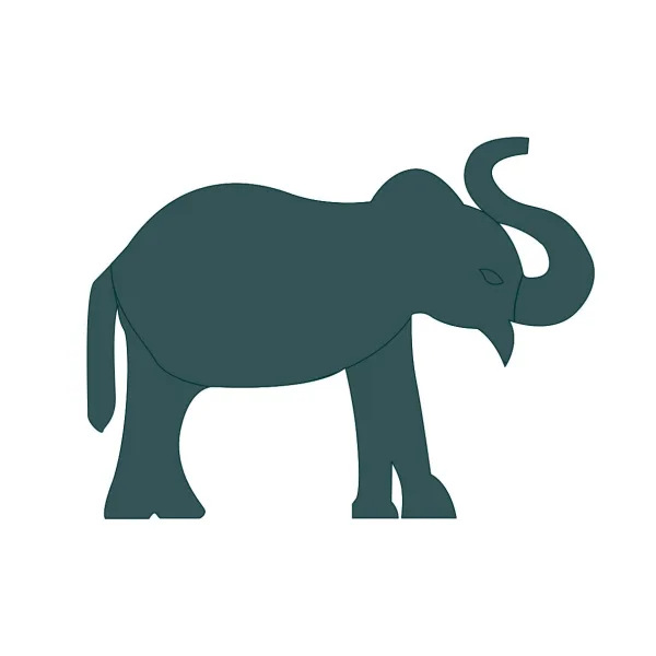 Elephant 26" (1 Pc) 3D Sunflower Floral Foam Shape