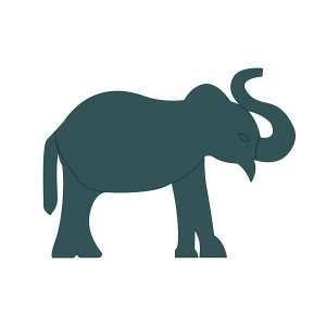 Elephant 26" (1 Pc) 3D Sunflower Floral Foam Shape