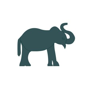 Elephant 14" (1 Pc) 3D Sunflower Floral Foam Shape