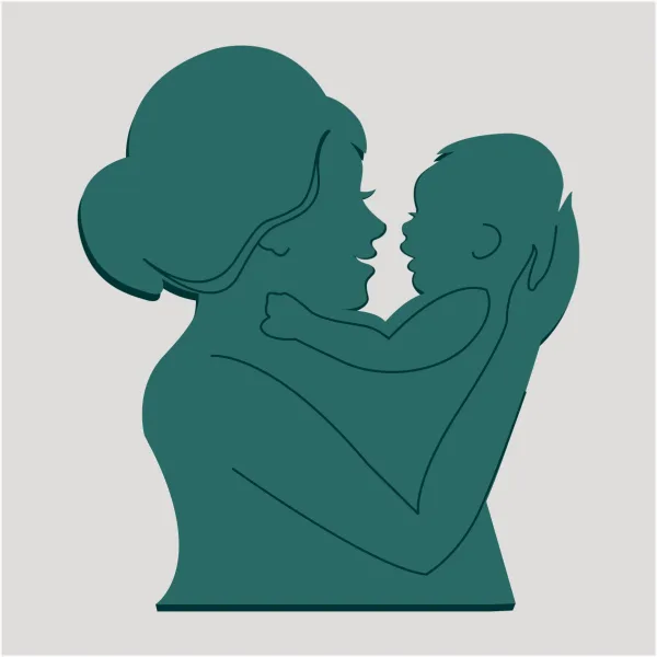 Mother Baby 36" Sunflower Floral Shape with Ply Base