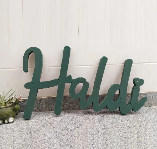 Haldi (English) 47"x 28" (1 Pc) 2D Sunflower Floral Foam Shape with PlyBase