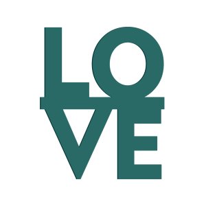 LOVE 42.5"x34.5" (1 Pc) 2D Sunflower Floral Foam Shape with PlyBase