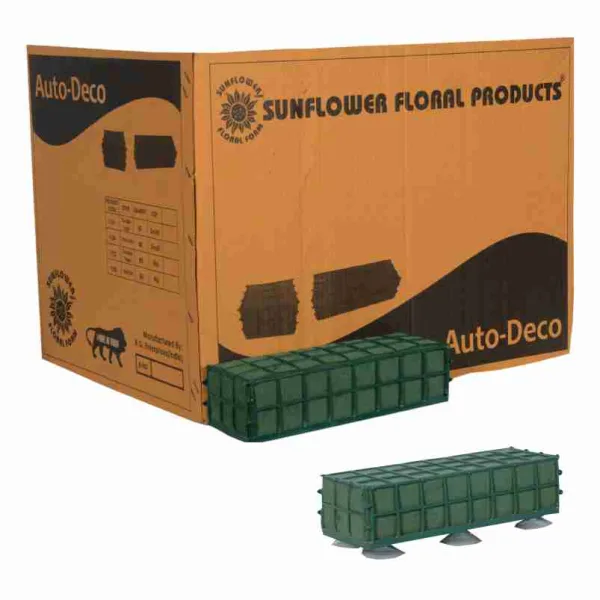 Auto Deco Large(2 Pcs) Sunflower Floral Foam with Vacuum Cup