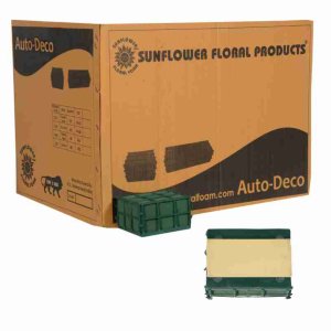 Auto Deco Small (4 Pcs) Sunflower Floral Foam with Double Side Tape