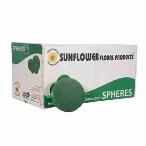 150mm Spheres (8 Pcs) Sunflower Floral Foam with Plastic Net