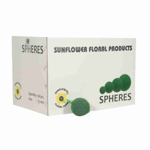 65mm Spheres (12 Pcs) Sunflower Floral Foam