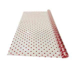 40 MICRON POLKA DOT CELLOPHANE  (100 Sheets) 19"x25.5" Inch