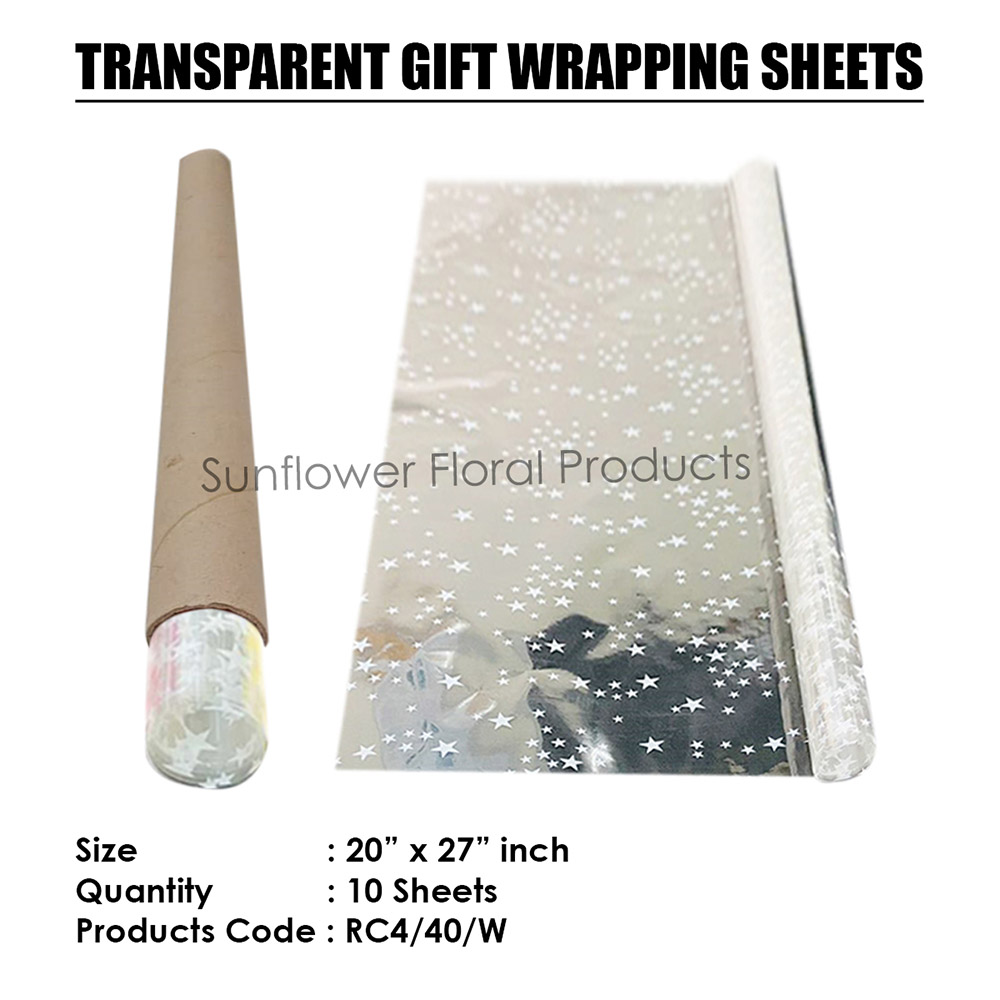 WHITE STARS CONSTELLATION 40 MICRON CELLOPHANE ROLLS WHITE STARS CONSTELLATION 40 MICRON CELLOPHANE ROLLS