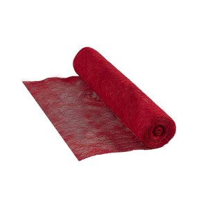 RED ABACA ROLL (1 Roll) 19"x 10Yards