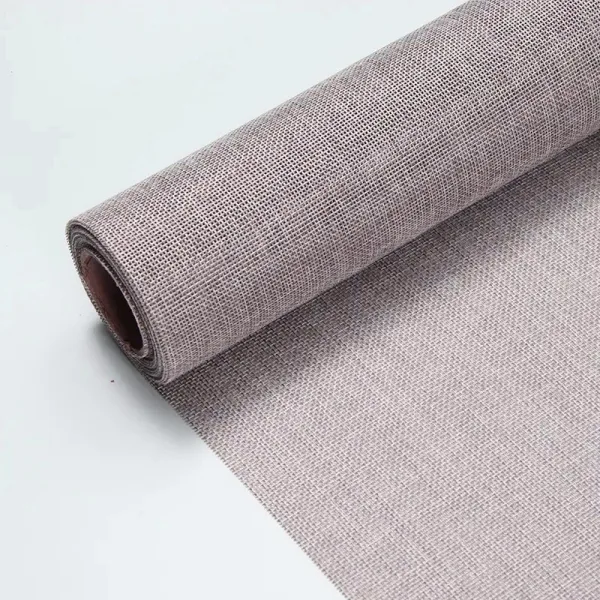 Light Grey Jute Fabric Roll (1 Roll) 19"x 4 Yards