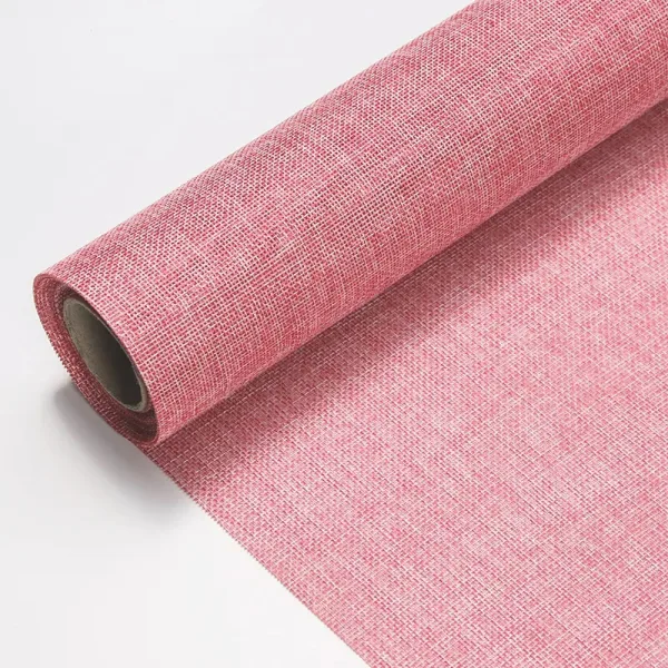 Pink Jute Fabric Roll (1 Roll) 19"x 4 Yards