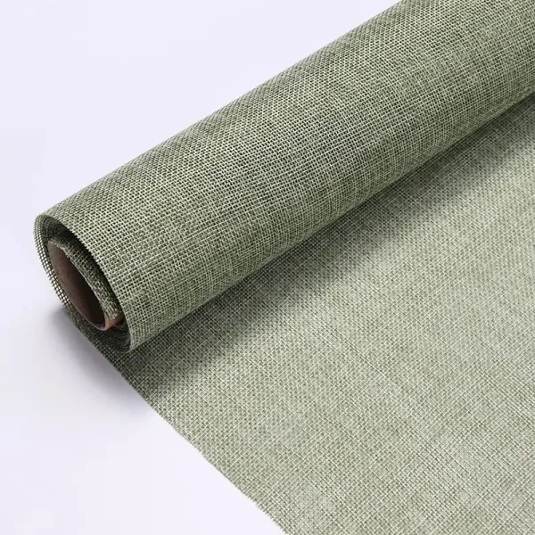 Mose Green Jute Fabric Roll (1 Roll) 19"x 4 Yards
