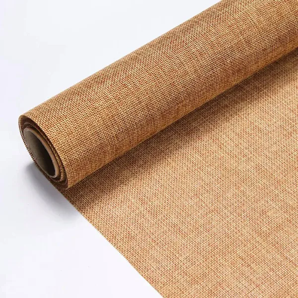 Peach Jute Fabric Roll (1 Roll) 19"x 4 Yards