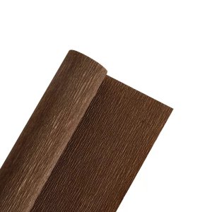 BROWN PLAIN CREPE ROLLS (2 Rolls) 19"x2.5Mtrs