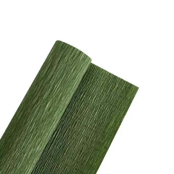 LEAF GREEN CREPE ROLLS (2 Rolls) 19"x2.5Mtrs