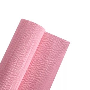 LIGHT PINK PLAIN CREPE ROLLS (2 Rolls) 19"x2.5Mtrs