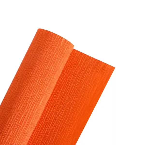 ORANGE CREPE ROLLS (2 Rolls) 19" x 2.5Mtrs