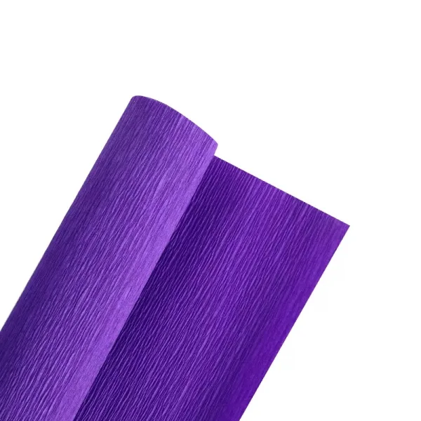 PURPLE PLAIN CREPE ROLLS (2 Rolls) 19"x2.5Mtrs