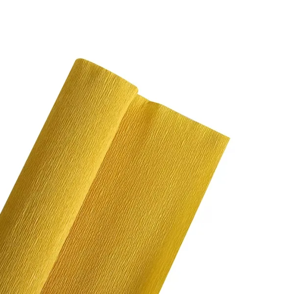 YELLOW PLAIN CREPE ROLLS (2 Rolls) 19"x2.5Mtrs