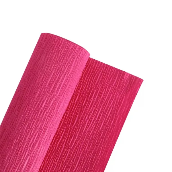 MAGENTA PLAIN CREPE ROLLS (2 Roll) 19" x2.5Mtrs