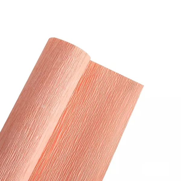 PLAIN CREPE PAPER (2 Rolls) 19" x 2.5Mtrs "PEACH"