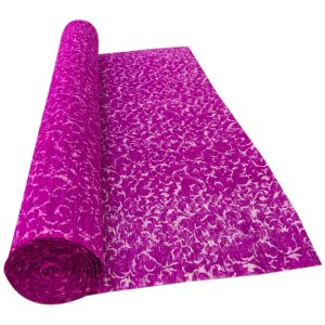 FUCHSIA GRASS PRINT CREPE ROLLS (2 Rolls) 19" x 2.5Mtrs